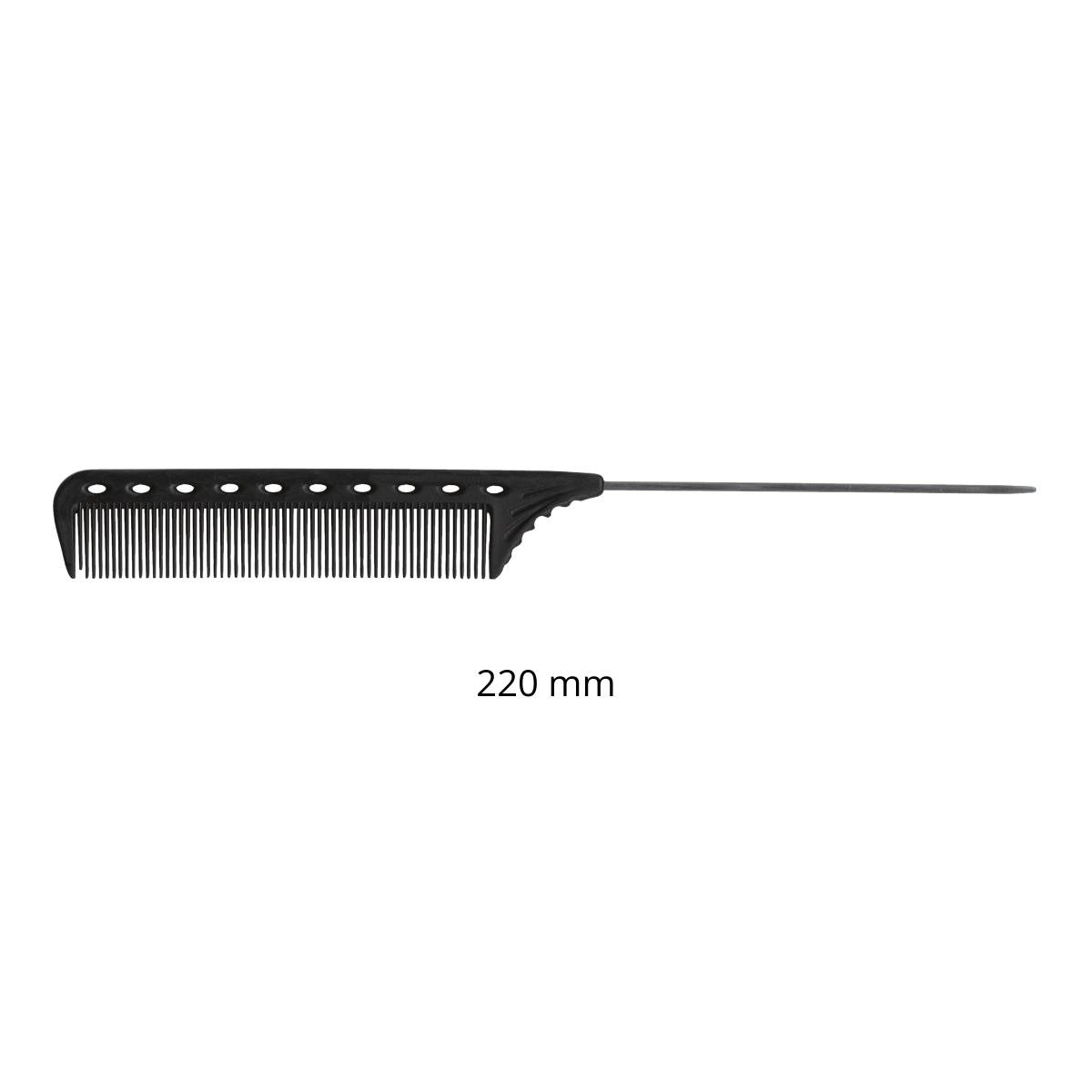Y.S. Park Nr. 102 (220 mm) Carbon schwarz Nadelstielkamm